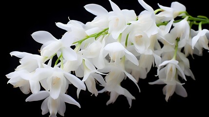 Dendrobium nobile (noble dendrobium orchid) - obrazy, fototapety, plakaty