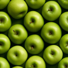 green apples seamless pattern