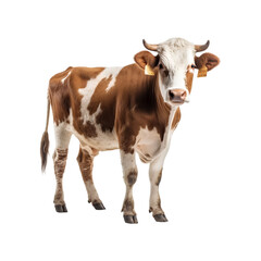 Naklejka na ściany i meble cow isolated on transparent background
