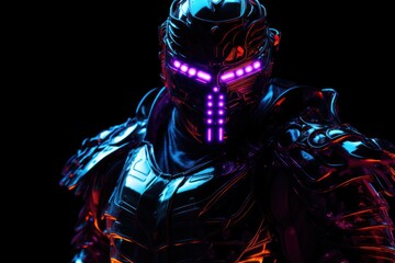 Neon Cyber Samurai: A Volumetric Voyage into Royalcore Realms
