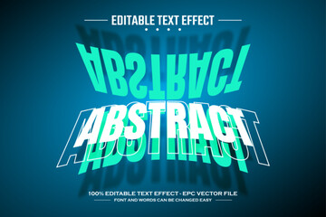 Obraz premium Abstract 3D editable text effect template