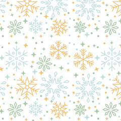 seamless pattern with snow