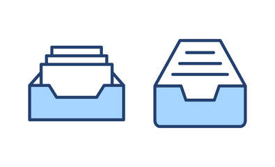 Archive folders icon vector. Document vector icon. Archive storage icon.
