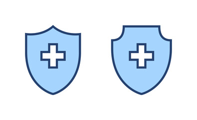 Fototapeta premium Health insurance icon vector. Insurance health document sign and symbol