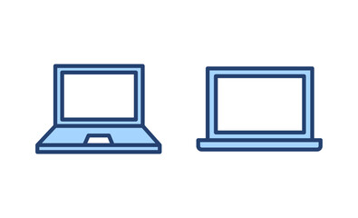 Laptop icon vector. computer sign and symbol