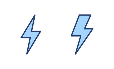 Fototapeta premium Lightning icon vector. electric sign and symbol. power icon. energy sign