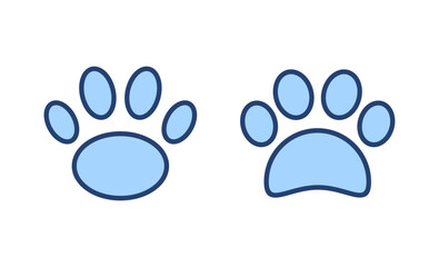Fototapeta na wymiar Paw icon vector. paw print sign and symbol. dog or cat paw