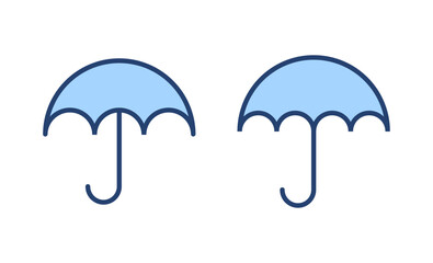 Umbrella icon vector. umbrella sign and symbol