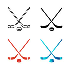 Abstract Hockey Silhouette Illustration