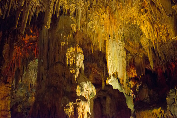 cave in Alanya.view of the cave inside.