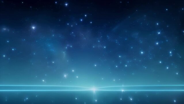 A deep navy backdrop dd with a starfirelike glow creating points of shimmering light within the depths of cosmos. Soft grains of light cascade outward in the darkness providing 