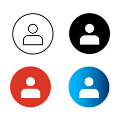 Abstract User Profile Silhouette Illustration