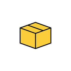 Box icon vector for web and mobile app. box sign and symbol, parcel, package