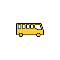 Bus icon vector for web and mobile app. bus sign and symbol. transport symbol