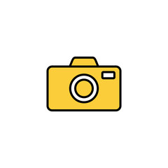 Camera icon vector for web and mobile app. photo camera sign and symbol. photography icon.