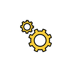 setting Icon vector for web and mobile app. Cog settings sign and symbol. Gear Sign