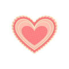 Vector diverse and unique minimalistic sleek and defined heart design graphic