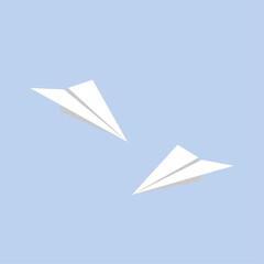 Fototapeta na wymiar Vector illustration of paper plane