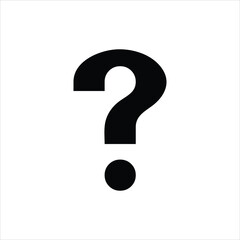 question mark icon flat illustration on white background..eps
