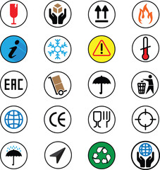 Colored Packaging Symbols