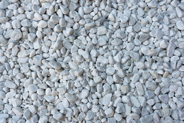 natural gray River Rock Pebbles stone Background.