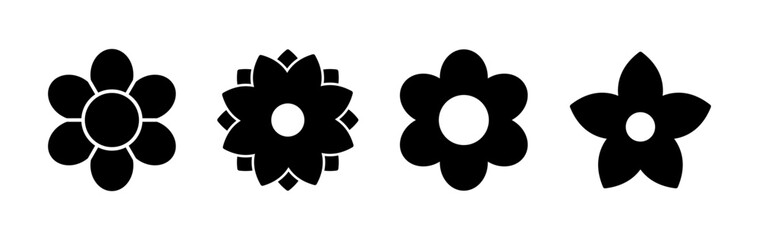 Flower icon vector. floral icon. flower logo