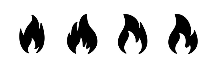 Fire icon vector. fire flame icon