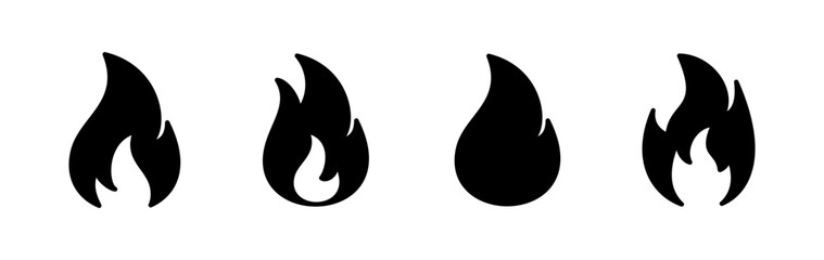 Fire icon vector. fire flame icon