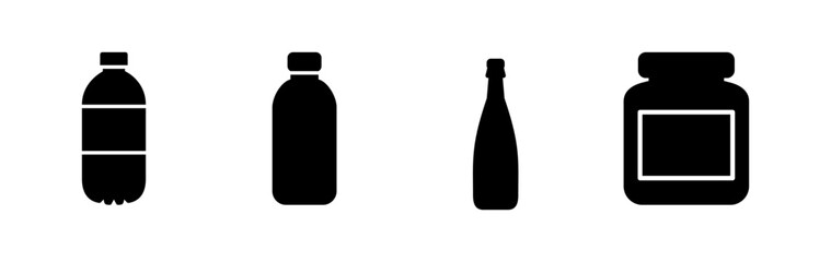 bottle icon vector. bottle icon in trendy flat design