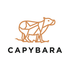 Capybara Vector Animal Template for Logo Company, Icon, Symbol 