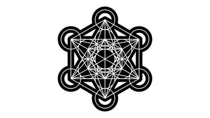 Mystical Metatron's Cube Tattoo
