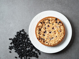 Blueberry Pie on a Plate