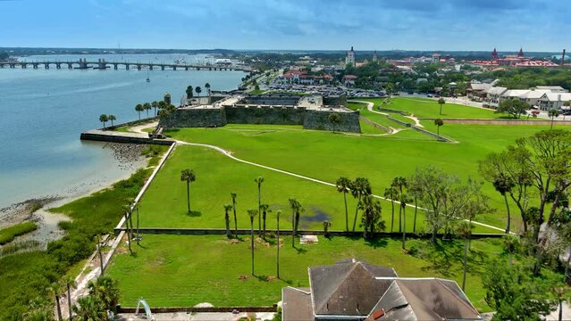 St Augustine FL Castillo De San Marcos Aeria South