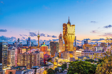 Beautiful cityscape of Macau downtown - 637156485