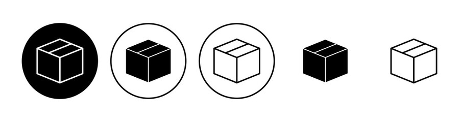 Box icon set. box vector icon, package, parcel