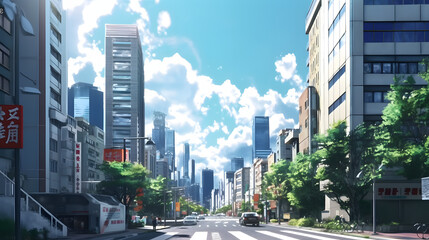 Fototapeta premium popular sights in the city of Tokyo japan Made with Generative AI