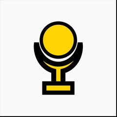 simple editable trophy cup icon