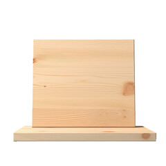 Construction boards made of pine on a transparent background