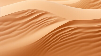 background with dune patterns.Rippled golden beige sand, in soft daylight