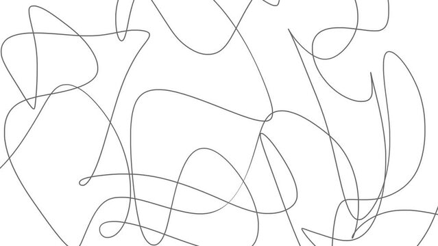 Smooth tangled lines or cobwebs change as the video progresses.
