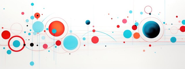abstract background design with colorful circles