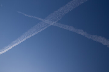Chemical trails in the sky