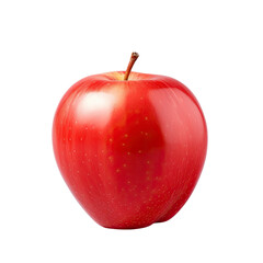 Red apple on transparent background without background