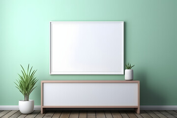 Soft Frame Mockup Aesthetics, generative ai