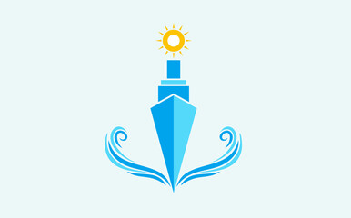 ship anchor sea logo