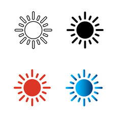 Abstract Sun Light Silhouette Illustration