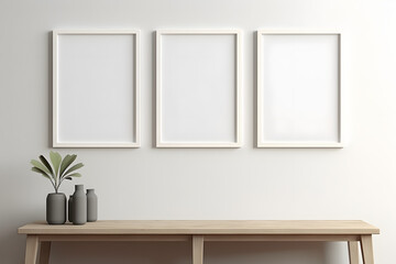 Clean Frame Mockup Palette, generative ai