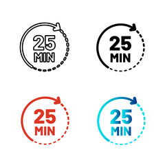 Abstract 25 Minutes Silhouette Illustration