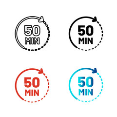 Abstract 50 Minutes Silhouette Illustration