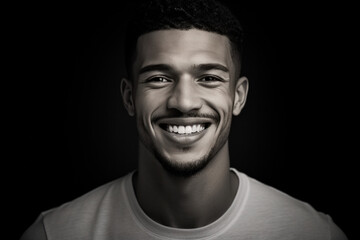 Obraz premium Man portrait studio (AI Generated) 